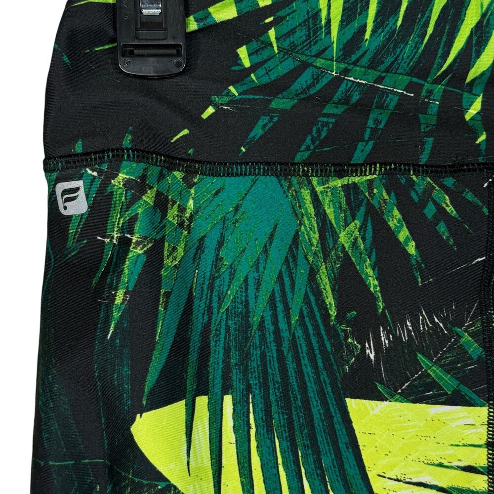 Fabletics Small Define PowerHold Capris Leggings Mid-Rise UPF Pockets Rainforest - Picture 5 of 8